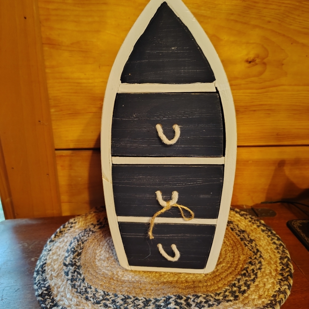 Nautical Blue and White Beach  Decor